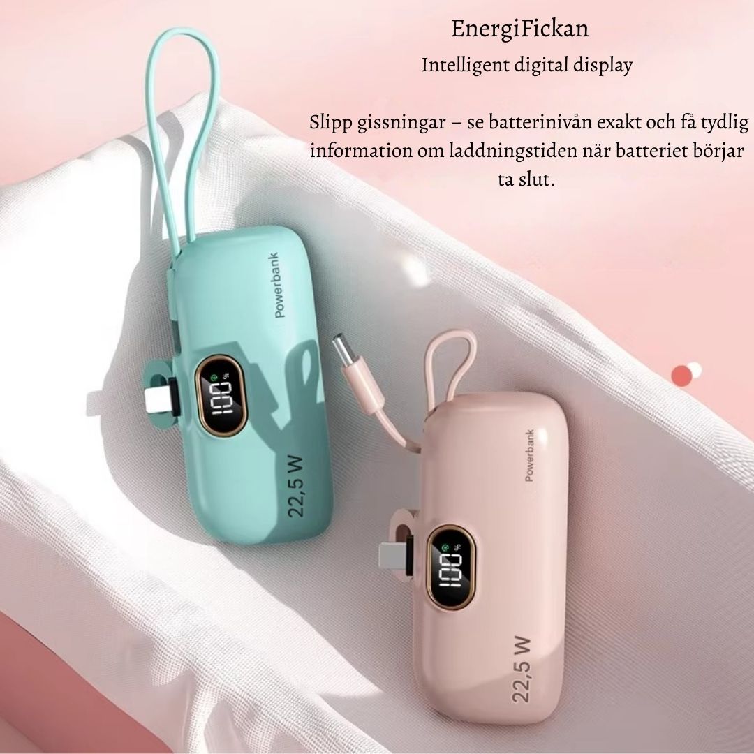 EnergiFickan – Powerbank med 30 000 mAh i fickformat