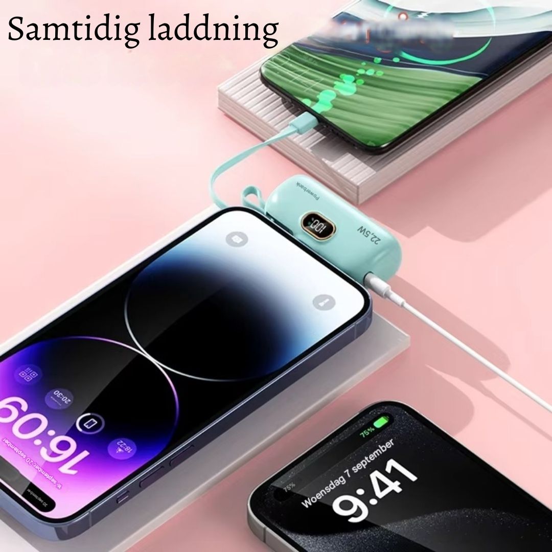 EnergiFickan – Powerbank med 30 000 mAh i fickformat