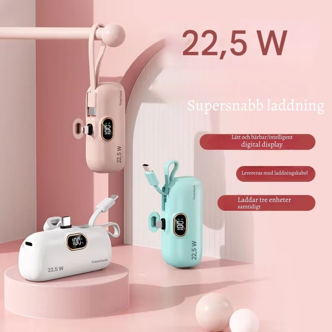 EnergiFickan – Powerbank med 30 000 mAh i fickformat