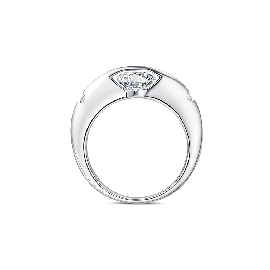 LjusCirkel – Handgjord ring i silver med roterande design och tidlös elegans