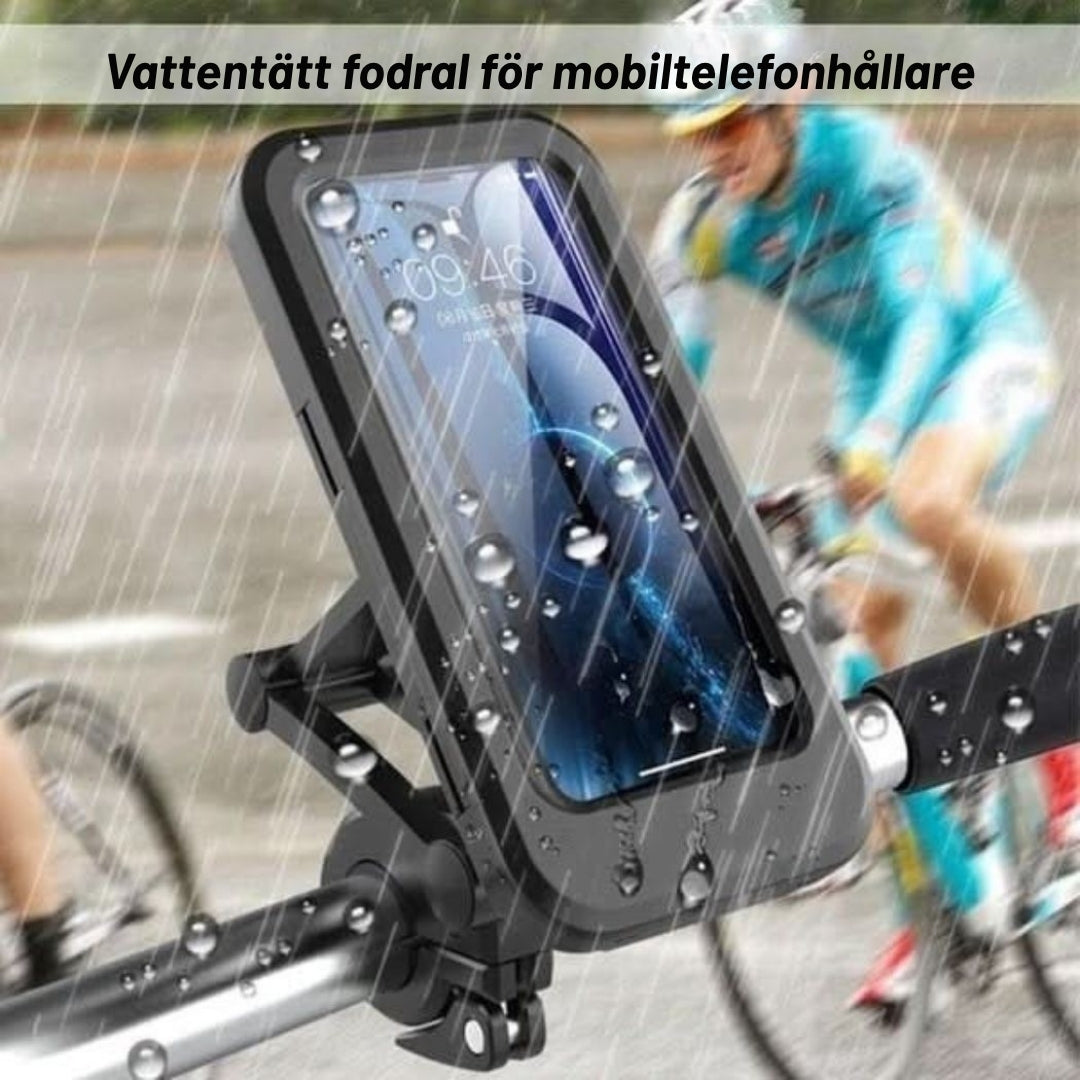 FästeFix 360 – Stabil och justerbar mobilhållare för bil, MC och elcykel