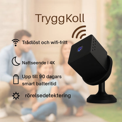 TryggKoll – Säkerhet utan sladdar, wifi eller stress