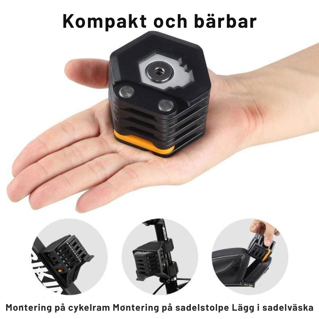 LåsStark – Vikbart cykellås med maximalt skydd