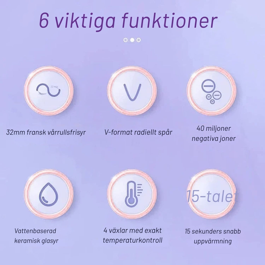 VågGlans – Snabb Locktång för Perfekta Vågor på Sekunder