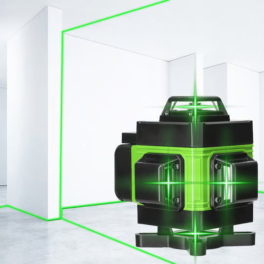 Nivålaser 4D Pro – 360° linjer för exakt montering och utjämning