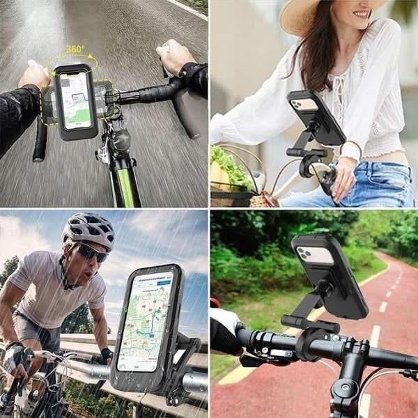 FästeFix 360 – Stabil och justerbar mobilhållare för bil, MC och elcykel