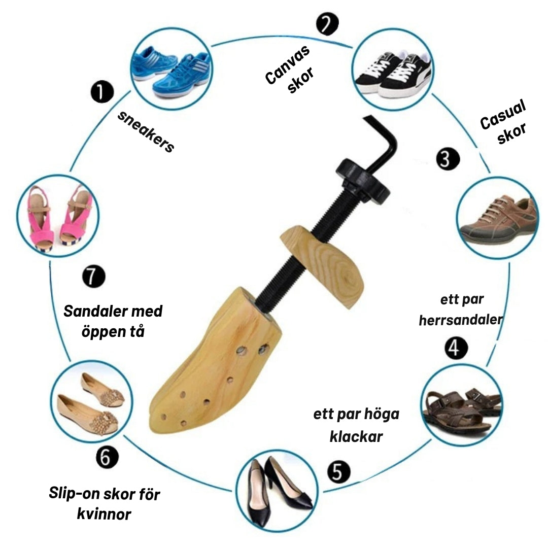 ShoeStretcher Pro – Gör Varje Sko Bekväm, Utan Krångel