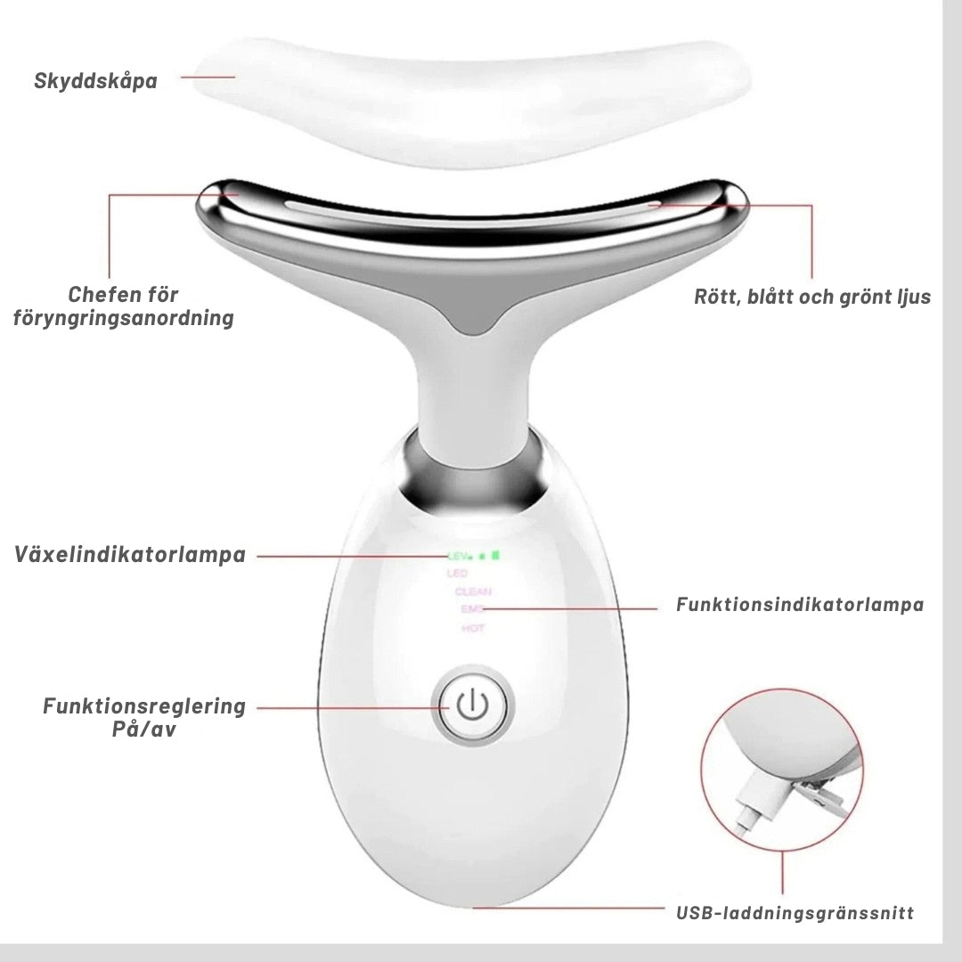 GlowLift Pro Rödljusbehandling för Ansikte och Hals